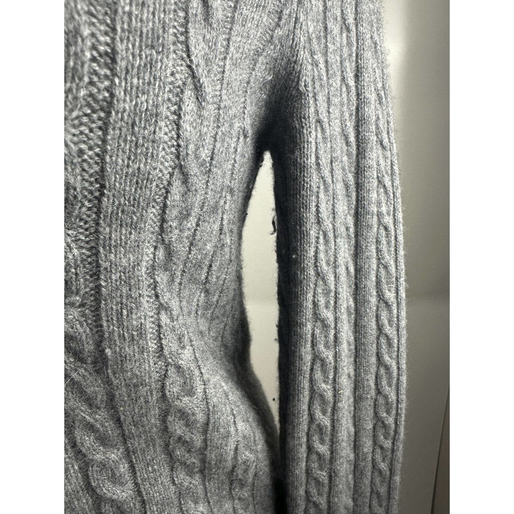 Vtg Lauren Ralph Lauren Cashmere V-Neck Pullover Sweater Gray Women's Medium - Picture 10 of 14